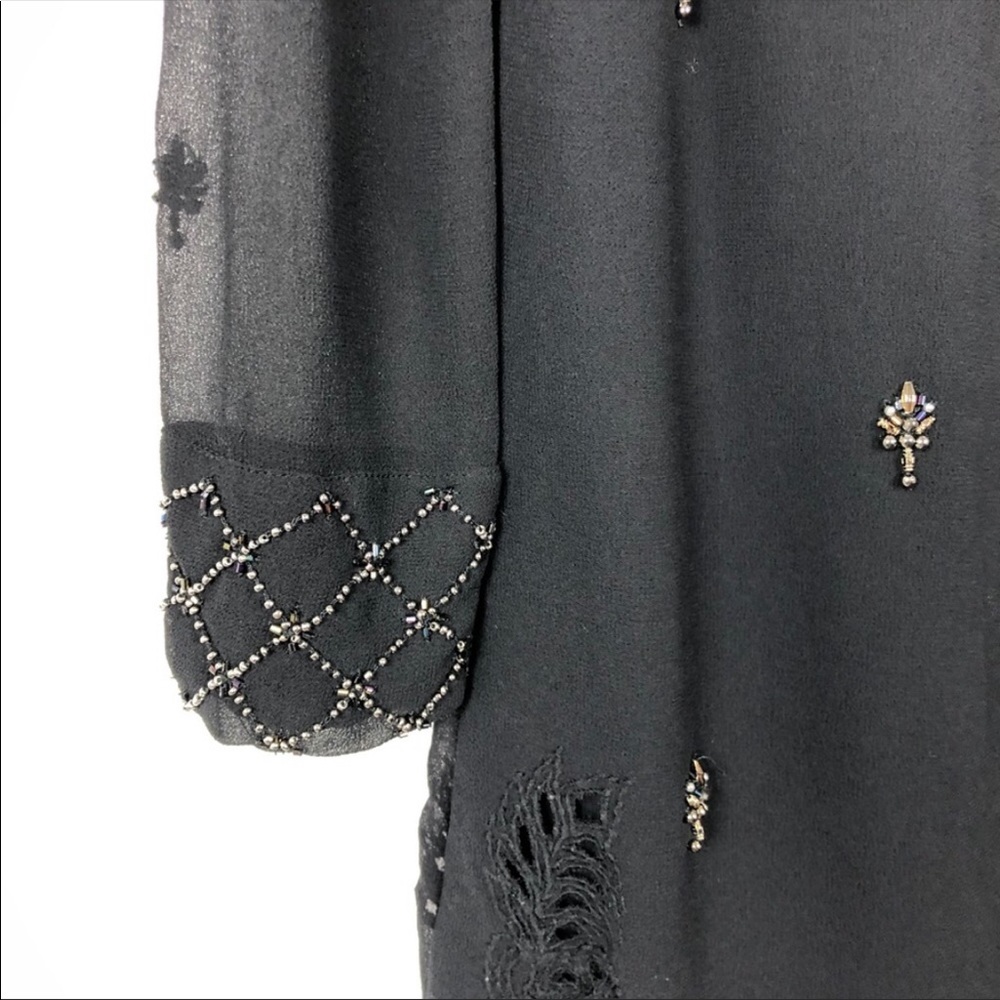 Free People Beaded Black Embroidered Dress - Picture 14 of 16